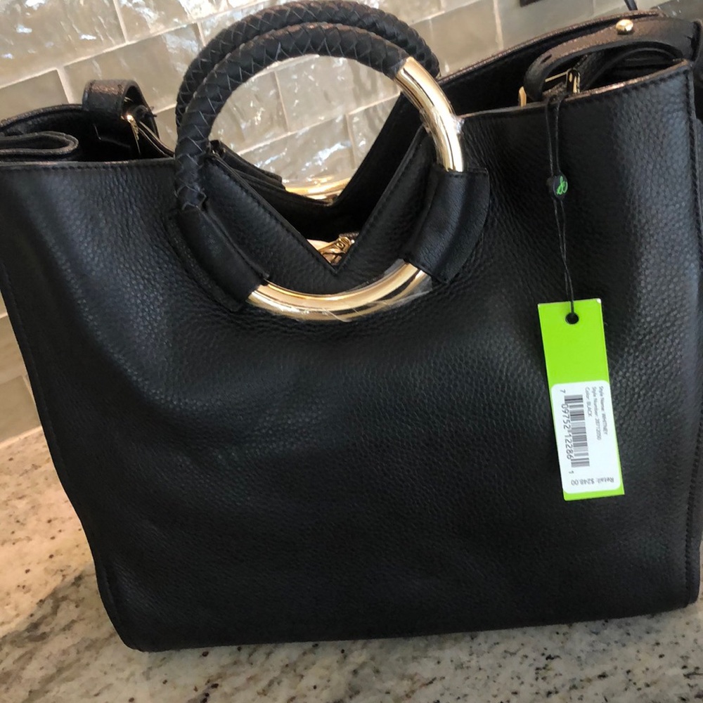 ⭐️⭐️2X HOST PICK ⭐️⭐️ NWT 💯% Sam Edelman Leather Whitney Satchel - Picture 2 of 11